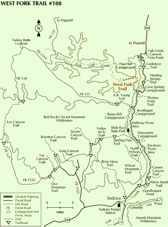 Sedona jeep trail map #3